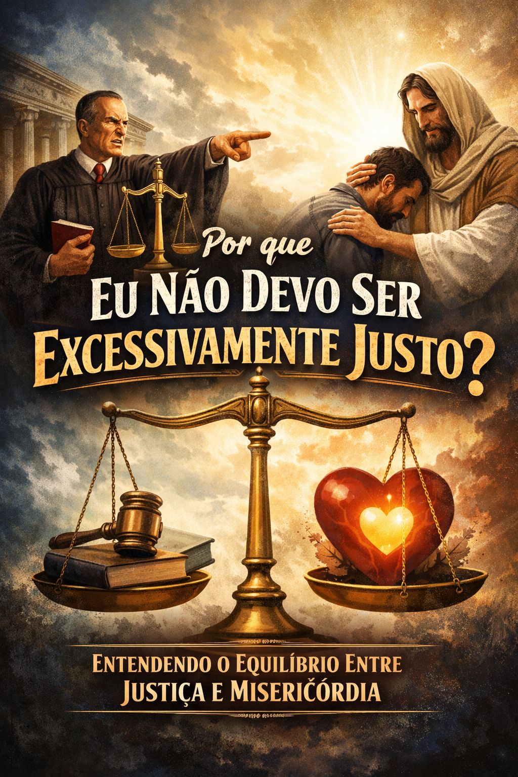 Mensagem diária. Tema: Por quê eu não devo ser excessivamente justo sendo que a Bíblia diz que devo exercer justiça.