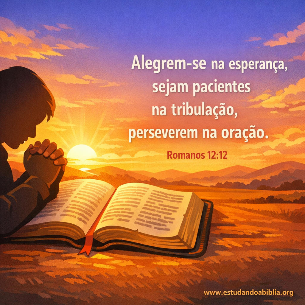 Versículo bíblico do dia – Romanos 12:12