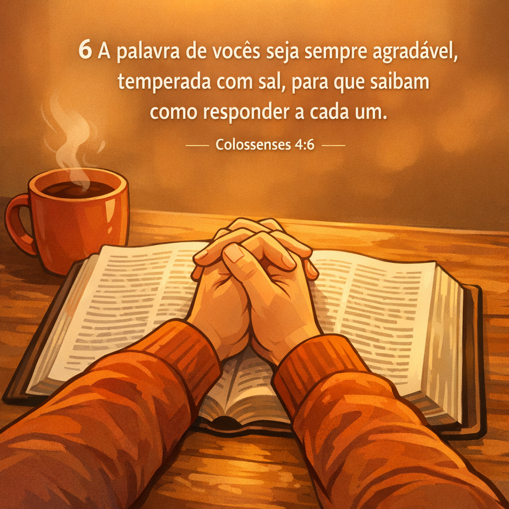 Versículo bíblico do dia – Colossenses 4:6