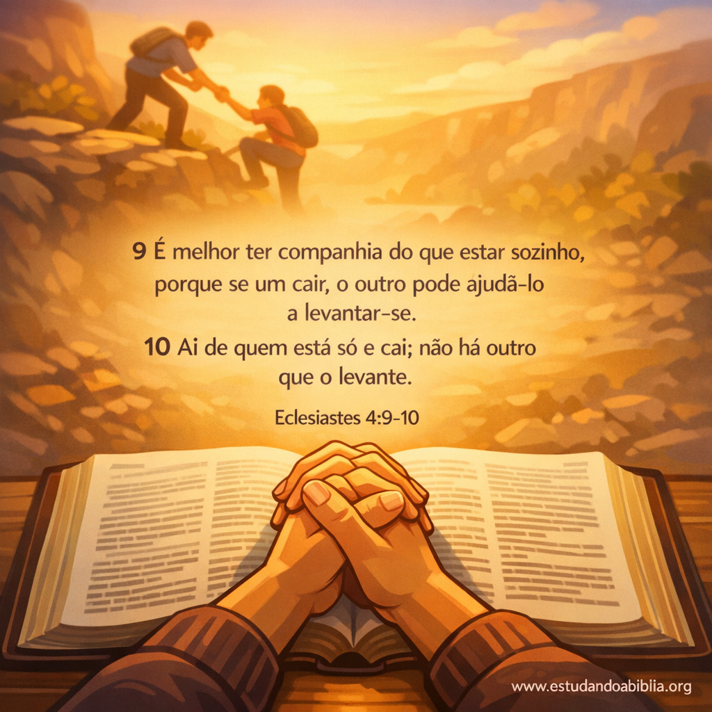 Versículo bíblico do dia – Eclesiastes 4:9-10
