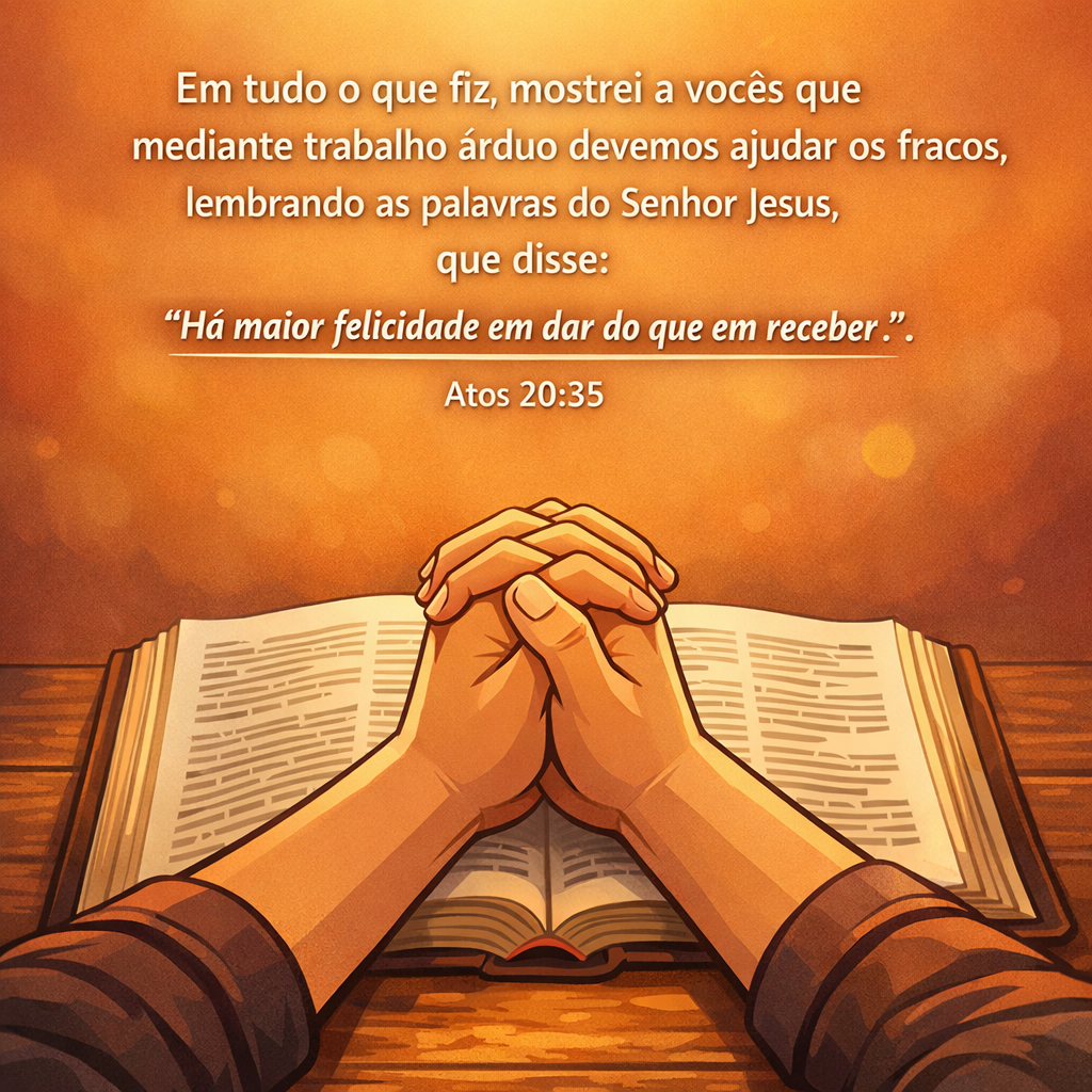 Versículo bíblico do dia – Atos 20:35