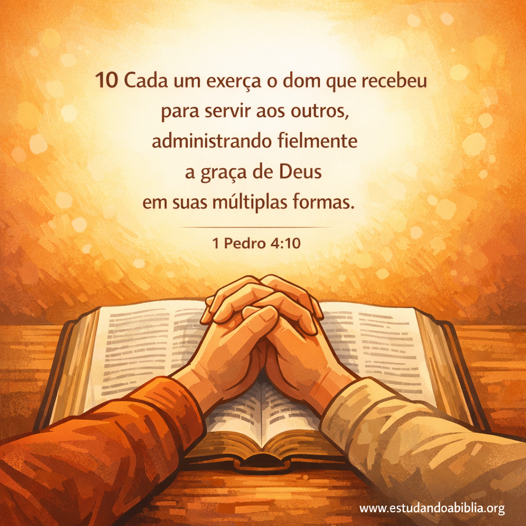Versículo bíblico do dia – 1 Pedro 4:10