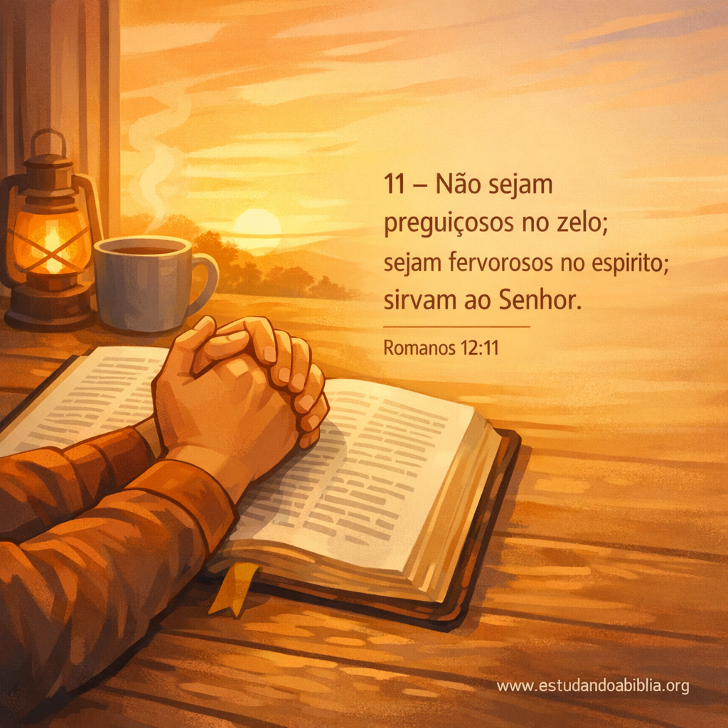 Versículo bíblico do dia – Romanos 12:11