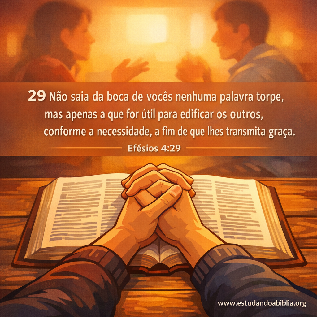 Versículo bíblico do dia – Efésios 4:29