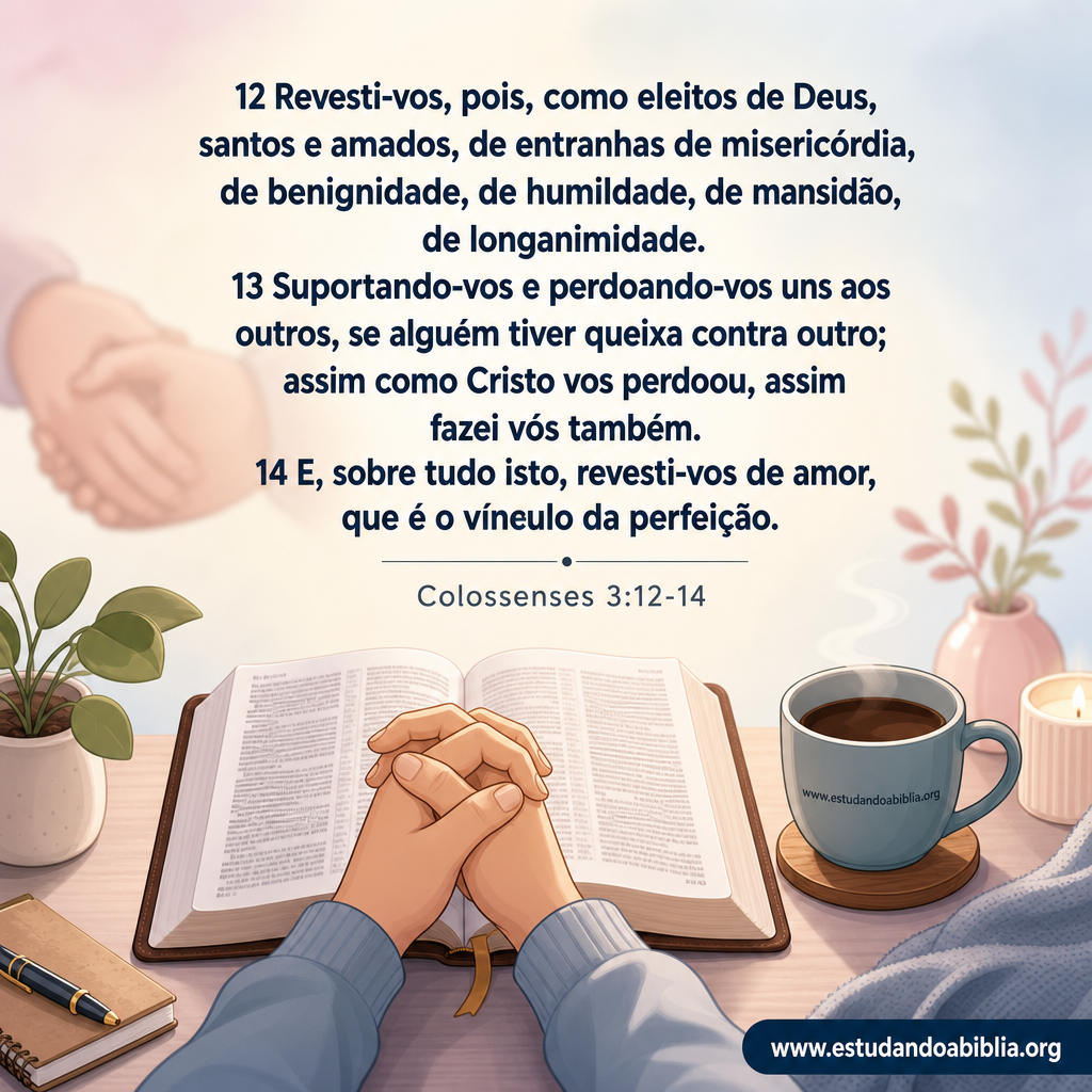 Versículo bíblico do dia – Colossenses 3:12-14
