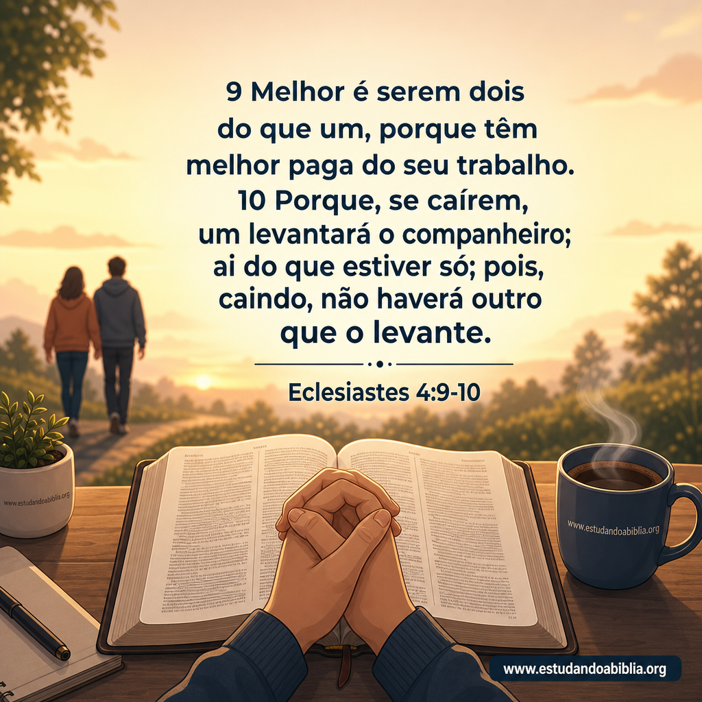 Versículo bíblico do dia – Eclesiastes 4:9-10