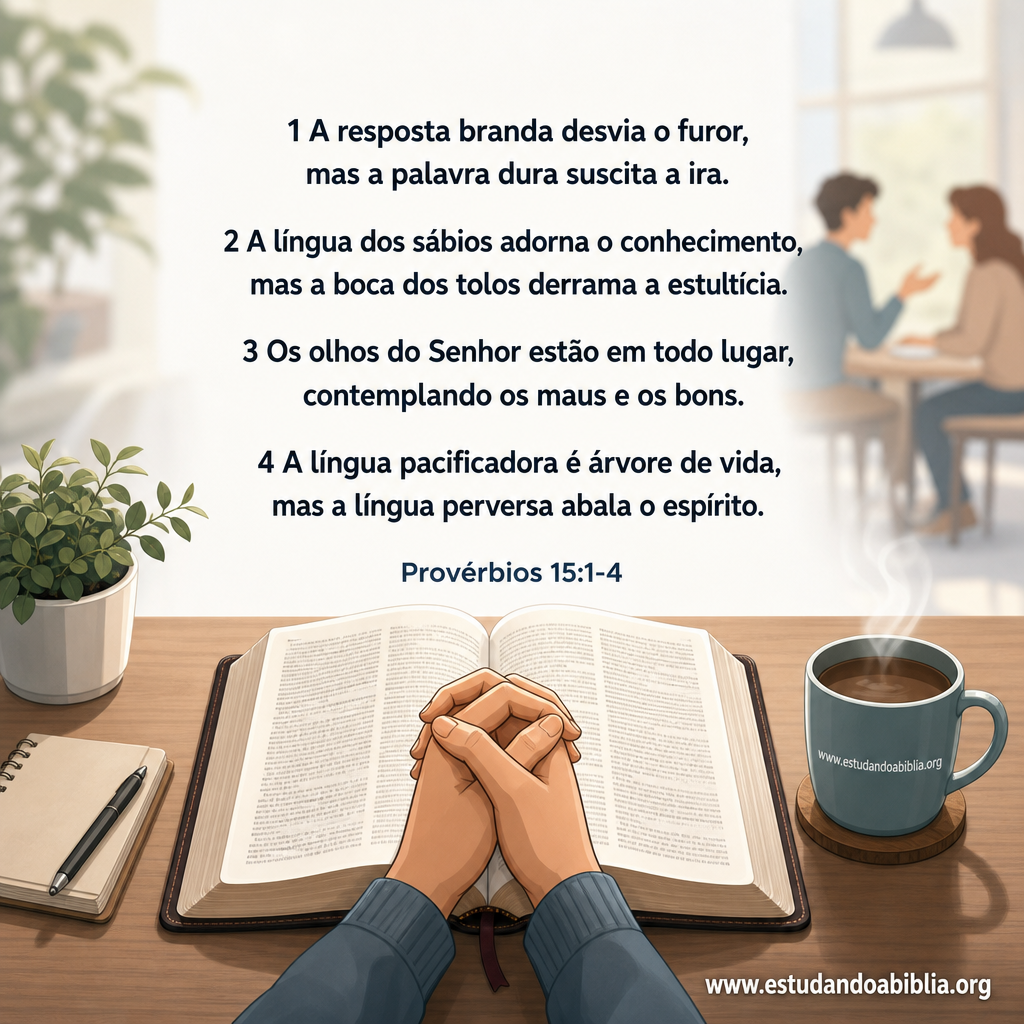 Versículo bíblico do dia – Provérbios 15:1-4