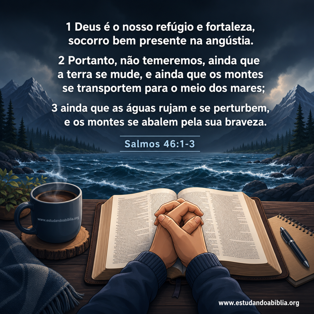 Versículo bíblico do dia – Salmos 46:1-3
