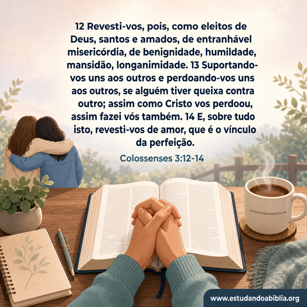 Versículo bíblico do dia – Colossenses 3:12-14