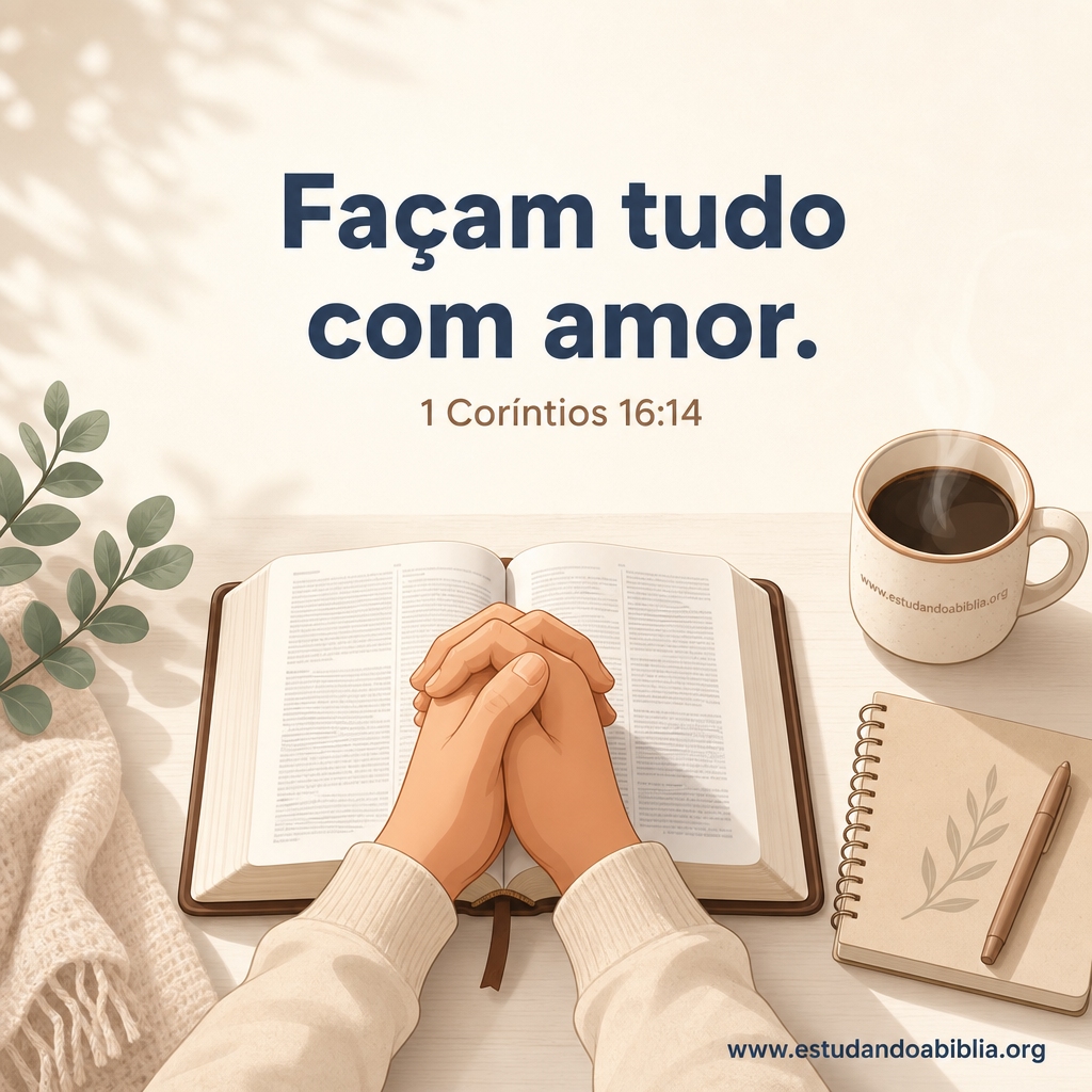Versículo bíblico do dia – 1 Coríntios 16:14