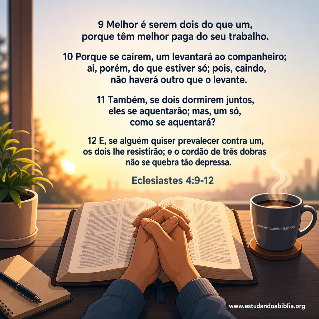 Versículo bíblico do dia – Eclesiastes 4:9-12
